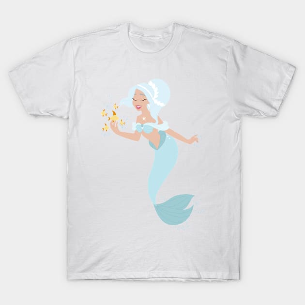 Pisces - Aqua T-Shirt by karlaestrada